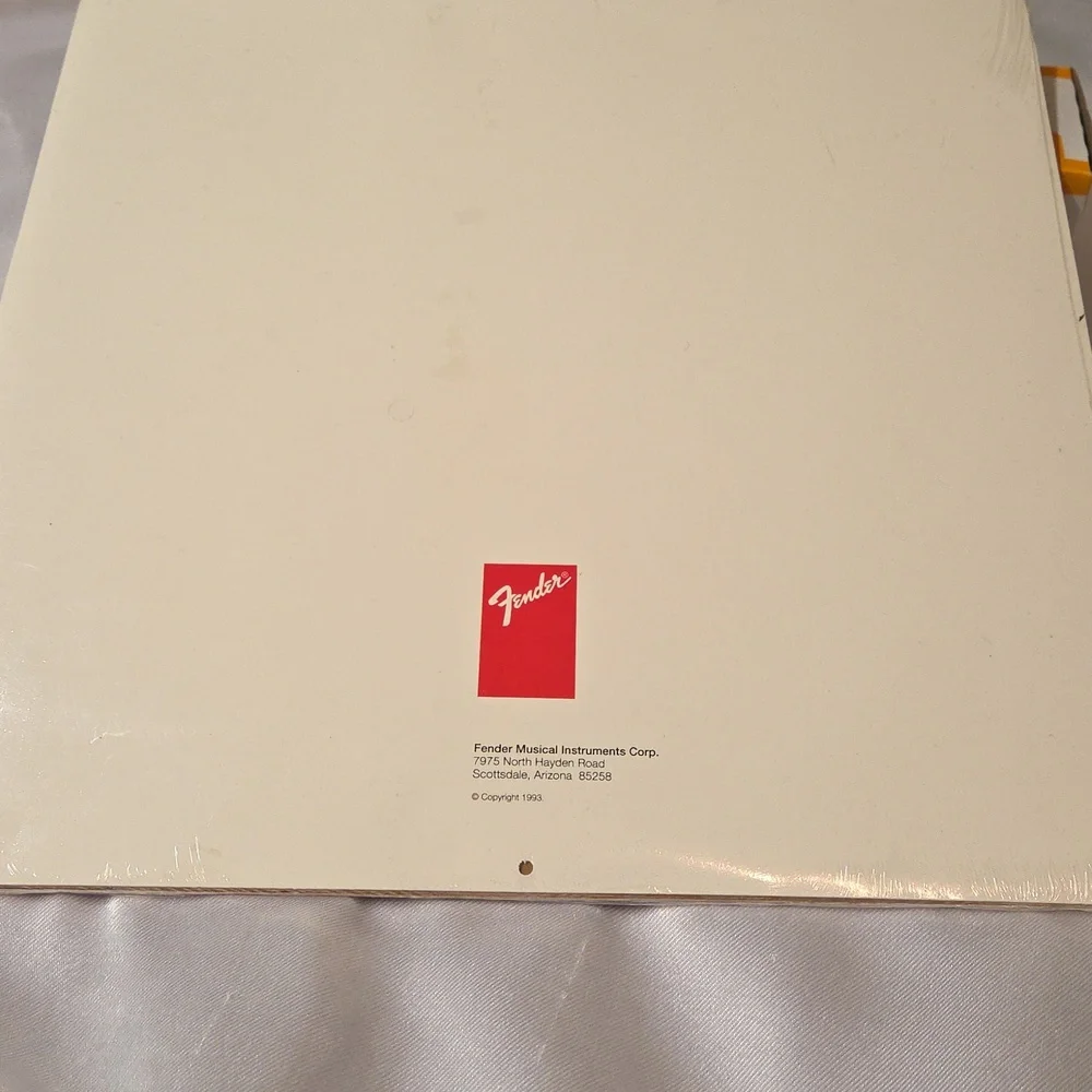Fender Guitar Calendar 1993 Vintage Decor Office Guitar Music